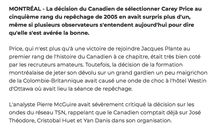 LE MEILLEUR COUP de Trevor Timmins..C'est Bob Gainey qui l'a OBLIGÉ...
