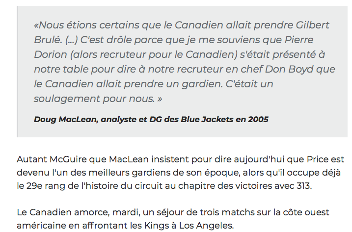 LE MEILLEUR COUP de Trevor Timmins..C'est Bob Gainey qui l'a OBLIGÉ...