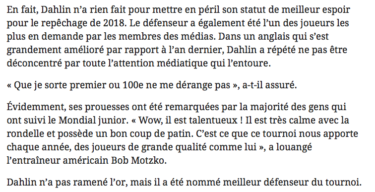 LE MEILLEUR REPÊCHAGE de L'HISTOIRE de la LNH....