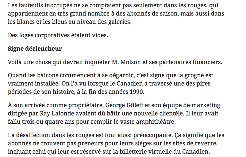 Le MESSAGE à GEOFF MOLSON...le message d'une province en entier...