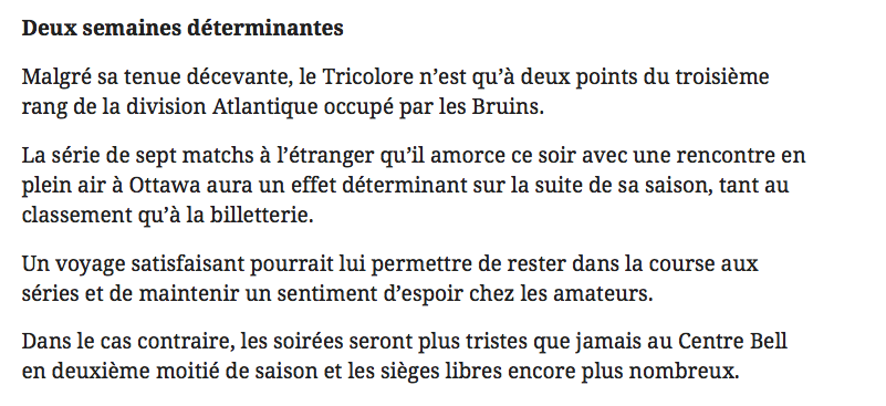 Le MESSAGE à GEOFF MOLSON...le message d'une province en entier...