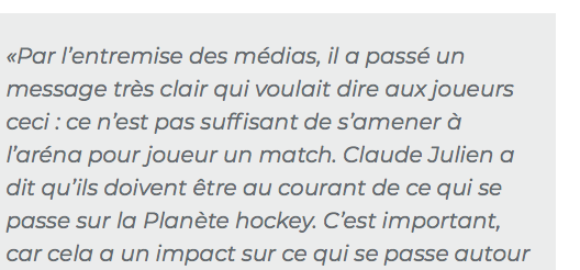 Le MESSAGE de CLAUDE JULIEN...EST DIRECT en SALE..