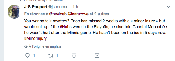 Le MYSTÈRE CAREY PRICE..HAHA!!!