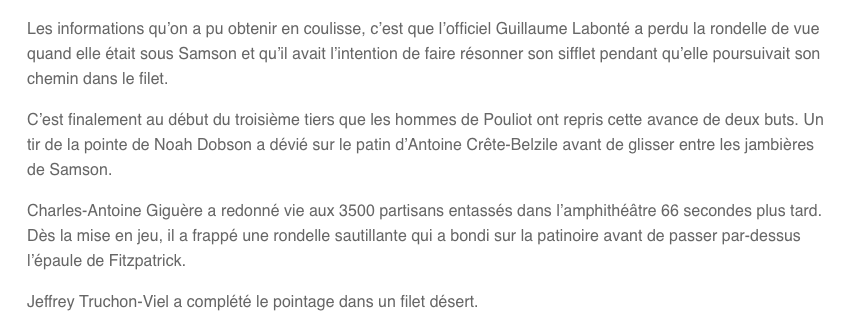 Le nouvel adjoint de Marc Bergevin...fait CHOKER son équipe junior....