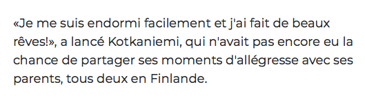 Le NUAGE de Jesperi Kotkaniemi....