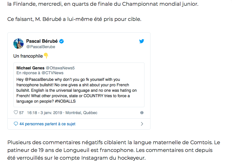 Le PARTI QUÉBÉCOIS qui utilise la SAGA MAXIME COMTOIS..