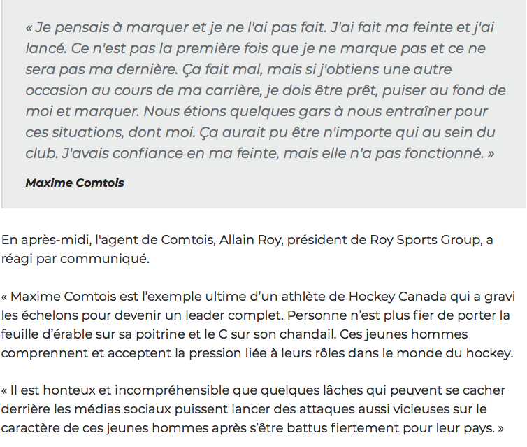 Le PARTI QUÉBÉCOIS qui utilise la SAGA MAXIME COMTOIS..