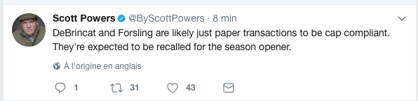 LE PARTY de Bergevin s'est TERMINÉ aussitôt...DeBrincat a fait le TEAM...