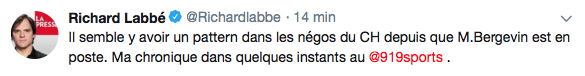Le PATTERN de Marc Bergevin...
