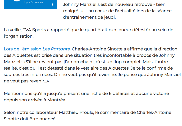 Le PERDANT de TVA Sports va devoir s'excuser...