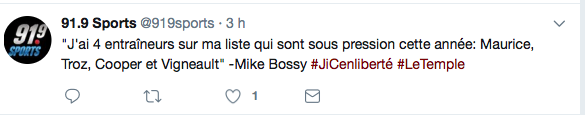  Le poste de Marc Bergevin est en DANGER..Selon Mike Bossy...