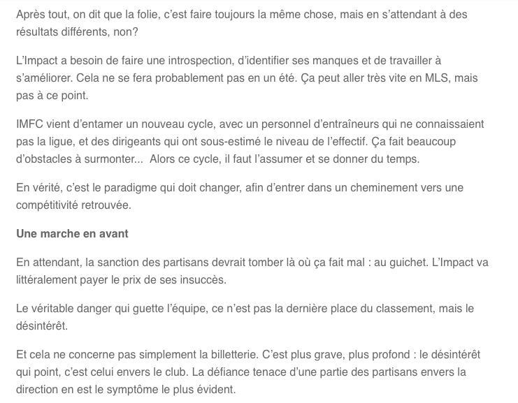 Le Québec en entier va se CAL...de l'IMPACT...