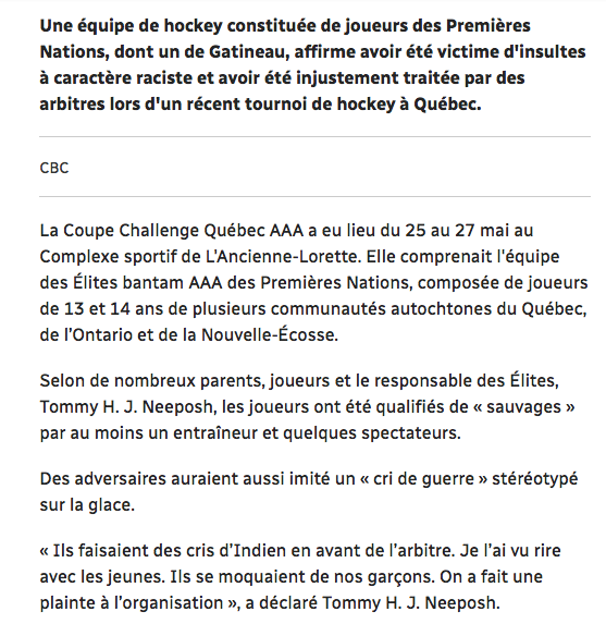 Le Québec, une terre RACISTE...