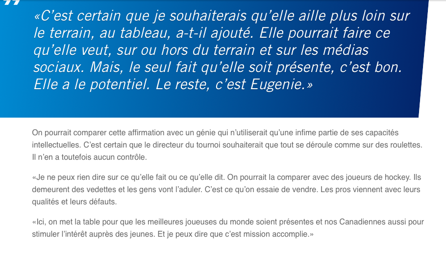 Le tennis féminin a des CROÛTES MASCULINES à manger....