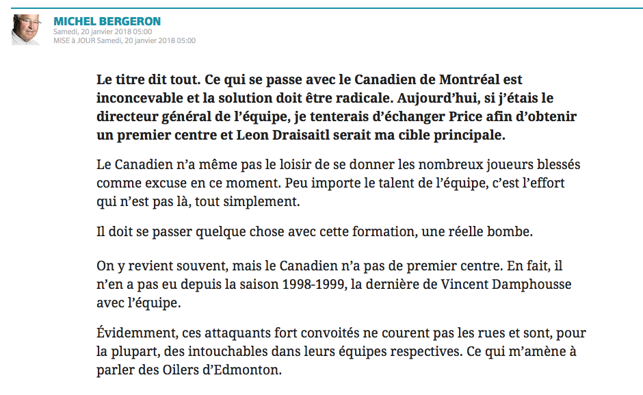 Le TIGRE SÉNILE doit WAKE UP...Carey Price est INTOUCHABLE...