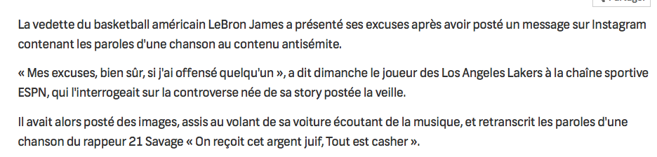 LeBron James ANTISÉMITE?