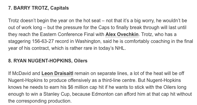 Les 10 PERSONNES les plus SOUS PRESSION dans la LNH...