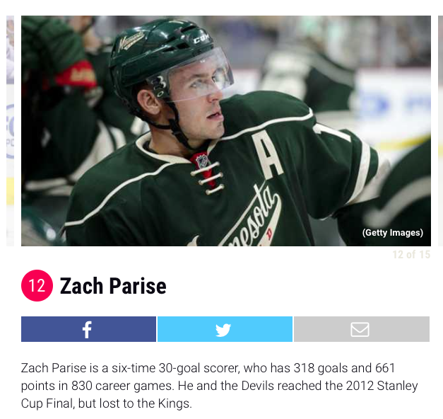 Les 15 vétérans qui n'ont jamais gagné la Coupe Stanley...