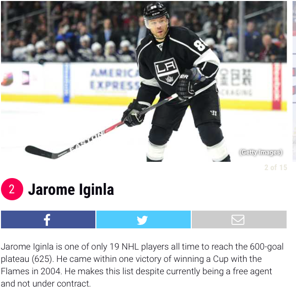 Les 15 vétérans qui n'ont jamais gagné la Coupe Stanley...