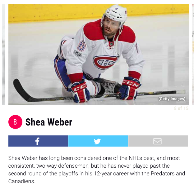 Les 15 vétérans qui n'ont jamais gagné la Coupe Stanley...