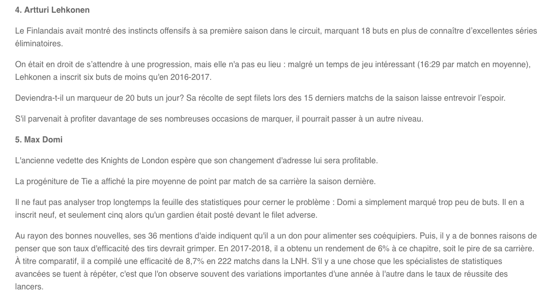 Les 6 joueurs du CH, qui pourraient rebondir ?