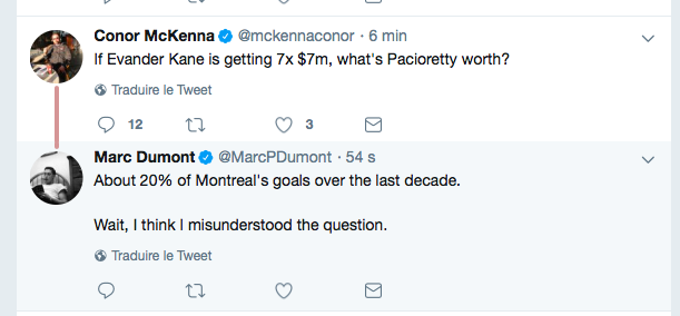  Les ANGLOS de Montréal veulent donner 7 M$ par année à Max Pacioretty..