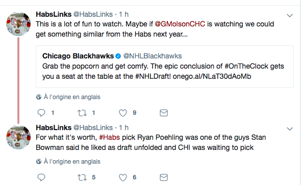 Les Blackhawks voulaient Ryan Poehling...