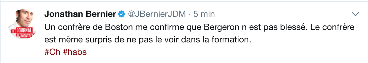 Les Bruins ne respectent même pas les règles...