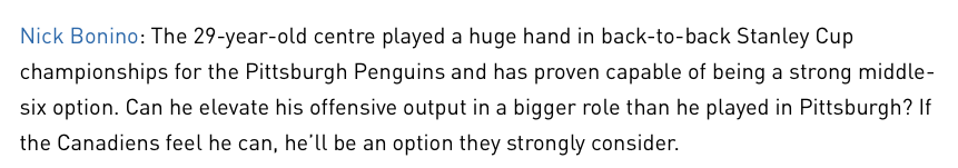 Les CIBLES de Marc Bergevin...