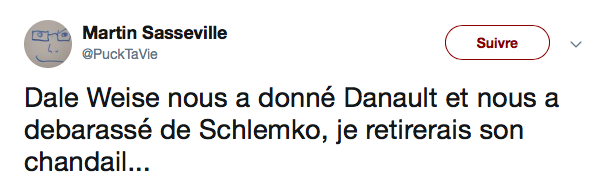 Les destins de Phil Danault et de Dale Weise se retrouvent.....