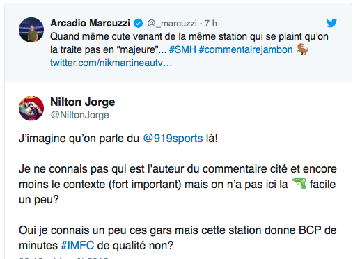 Les deux CLOWNS du 91,9 Sports...Auraient dû rester COUCHÉS...