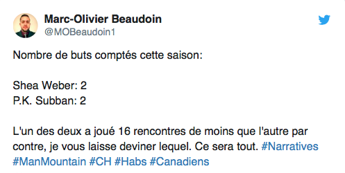 Les FEFANS de Shea Weber profitent de leur moment de gloire...