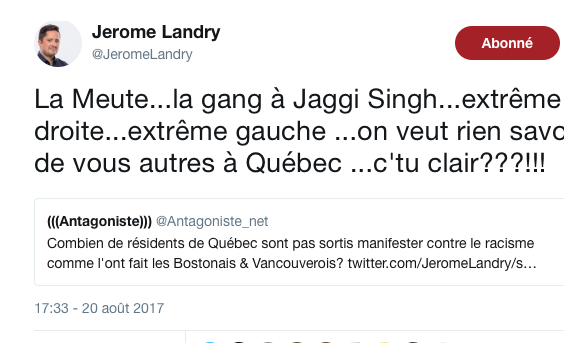 Les journalistes de Québec...sont en TA....