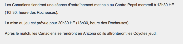 Les partisans du CH méritent surtout...un nouveau DG...