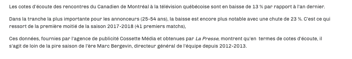 Les PIRES COTES D