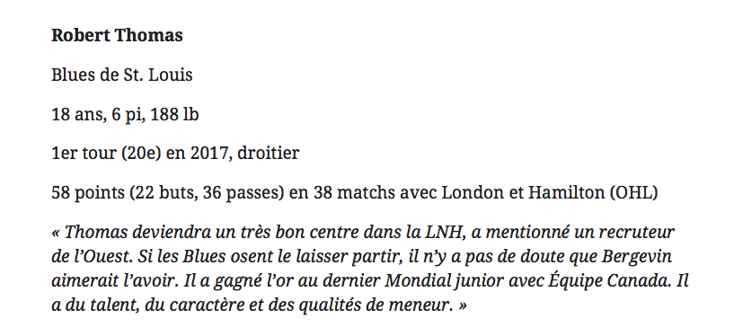 Les RECRUTEURS JASENT de Max Pacioretty...