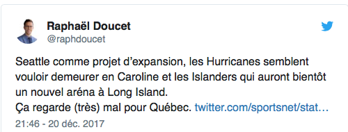  Les Sénateurs...Le SEUL et UNIQUE espoir des Nordiques...