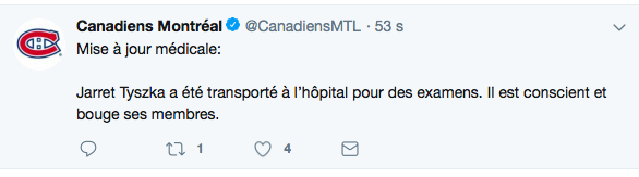 L'espoir du CH bouge ses membres..