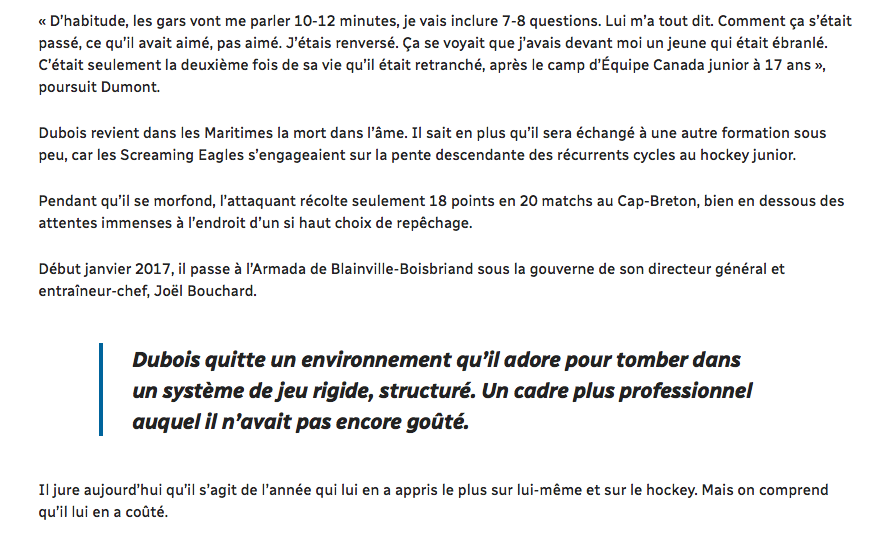  L'incroyable histoire de Pierre-Luc Dubois...et de Bergevin L'OBSÉDÉ...