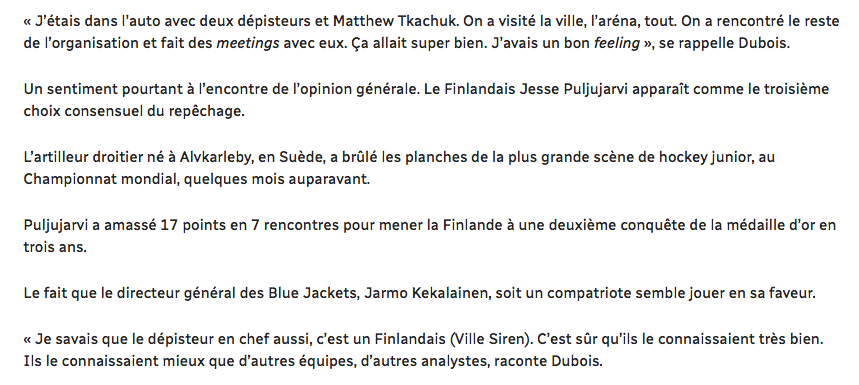  L'incroyable histoire de Pierre-Luc Dubois...et de Bergevin L'OBSÉDÉ...