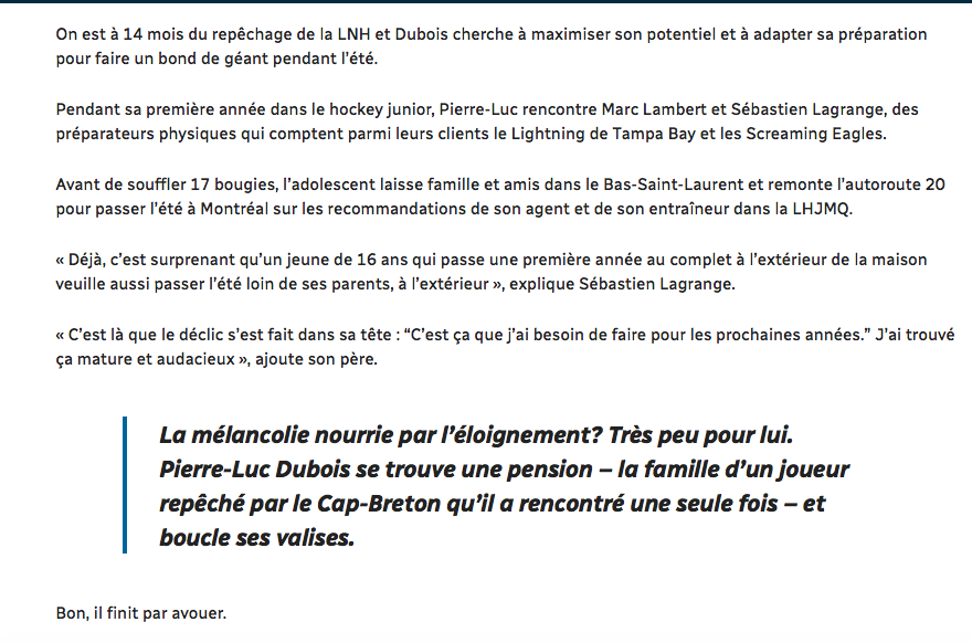  L'incroyable histoire de Pierre-Luc Dubois...et de Bergevin L'OBSÉDÉ...