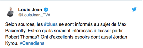 Louis Jean devra remettre son MASCARA sur ses yeux...