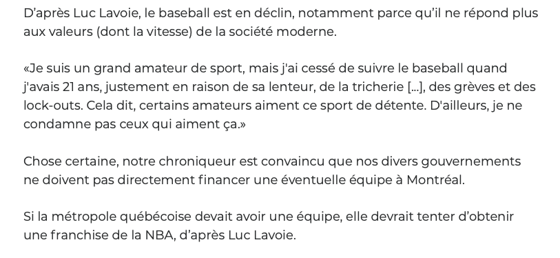 Luc Lavoie est tellement un HATER!!!!!