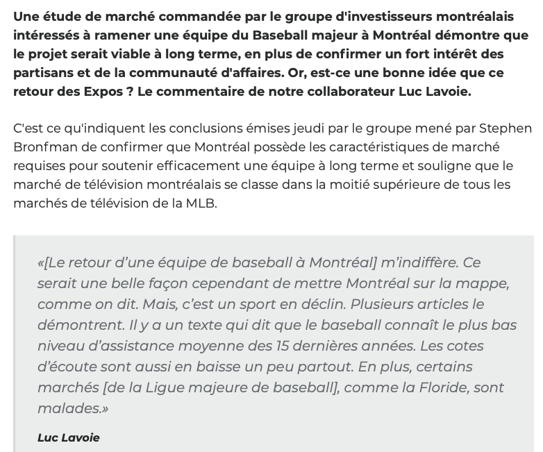 Luc Lavoie est tellement un HATER!!!!!