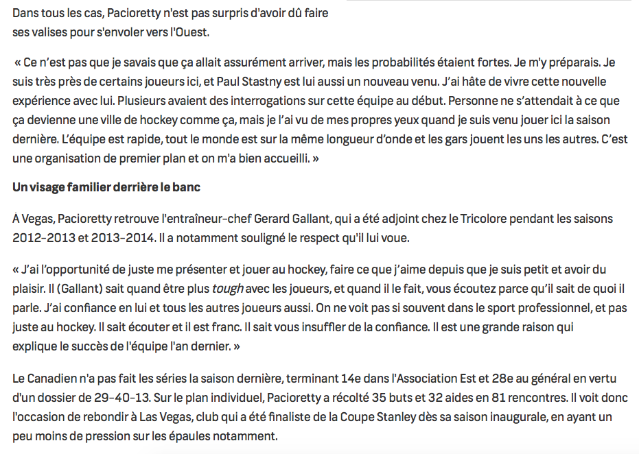 Maintenant que tout le Québec sait que Max Pacioretty est un MENTEUR, un HYPOCRITE, une PLEUREUSE, un REJET dans le vestiaire du CH..