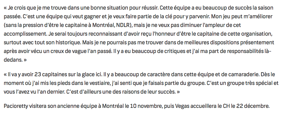 Maintenant que tout le Québec sait que Max Pacioretty est un MENTEUR, un HYPOCRITE, une PLEUREUSE, un REJET dans le vestiaire du CH..