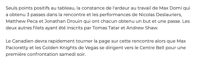 Mais Carey Price est le dernier qui est là pour ses coéquipiers..