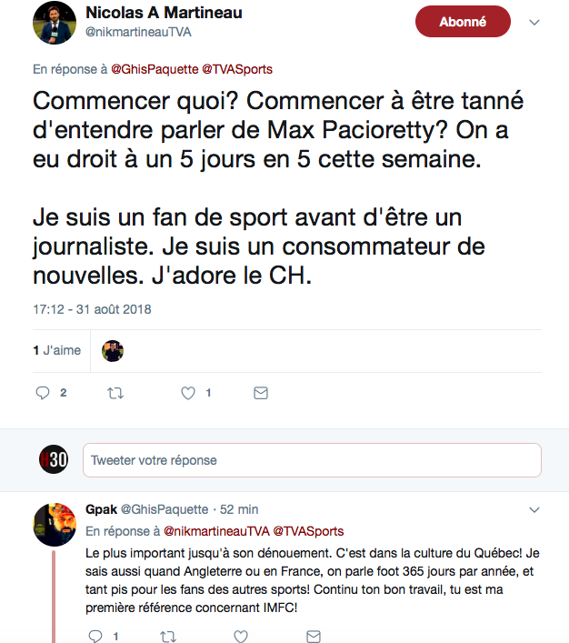 Mais de quoi parle ce journaliste de L'IMPACT...