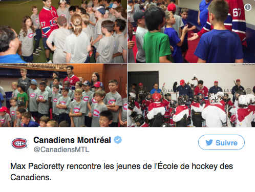 Mais on aimerait mieux que Max Pacioretty soit un CONNARD...