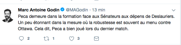 Marc-Antoine Godin était soit SAOUL..Soit ENDORMI..